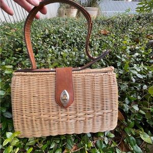 Lesco Lana Rigid Wicker Bag
